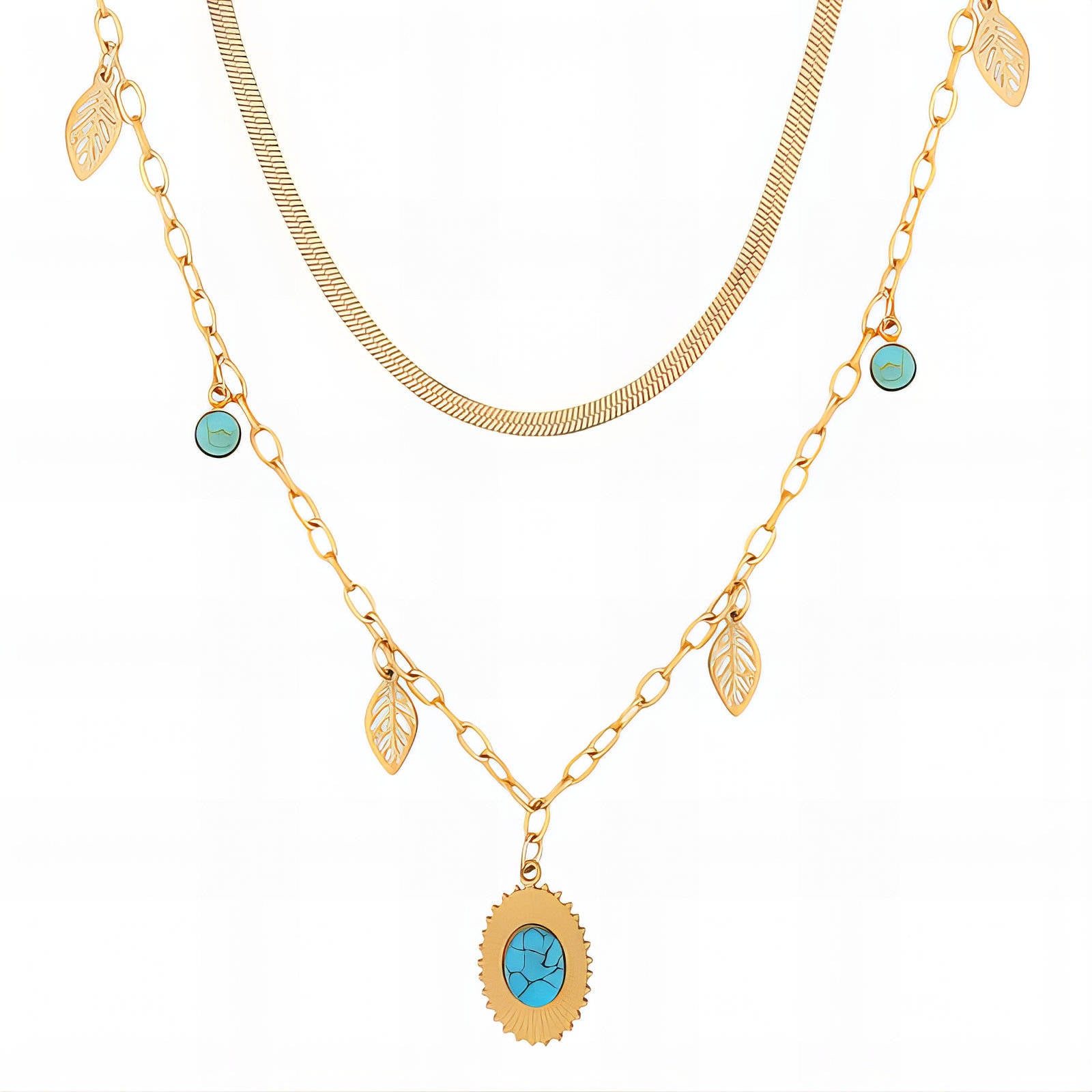 Golden Leaf Charms